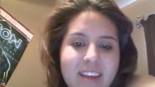 Chubby latina hairy pussy masturbating on webcam